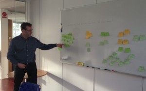 Ola Isaksson of GKN at the whiteboard