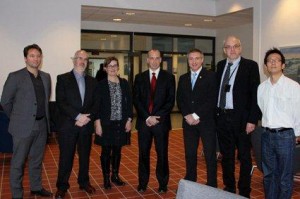 Tony with grading committee and supervisors Tobias Larsson and Göran Broman