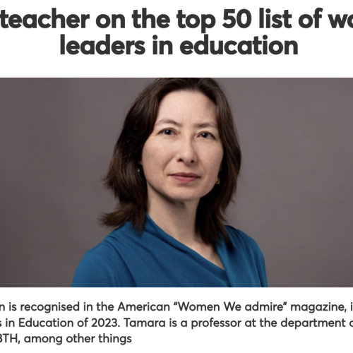 Tamara on women top 50 list!